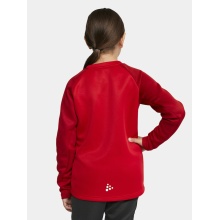 Craft Sport-Langarmshirt Squad 2.0 Crew Neck (rec. Polyester, optimale Bewegungsfreiheit) rot Kinder