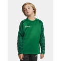 Craft Sport-Langarmshirt Squad 2.0 Crew Neck (rec. Polyester, optimale Bewegungsfreiheit) grün Kinder