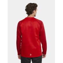 Craft Sport-Langarmshirt Squad 2.0 Crew Neck (rec. Polyester, optimale Bewegungsfreiheit) rot Herren