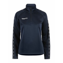 Craft Sport-Langarmshirt Squad 2.0 Halfzip (ergonomisches Design, hohe Elastizität) navyblau Damen