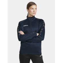 Craft Sport-Langarmshirt Squad 2.0 Halfzip (ergonomisches Design, hohe Elastizität) navyblau Damen