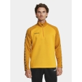 Craft Sport-Langarmshirt Squad 2.0 Halfzip (ergonomisches Design, hohe Elastizität) gelb Herren