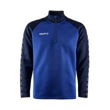 Craft Sport-Langarmshirt Squad 2.0 Halfzip (ergonomisches Design, hohe Elastizität) kobaltblau/navyblau Herren