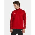 Craft Sport-Langarmshirt Squad 2.0 Halfzip (ergonomisches Design, hohe Elastizität) rot Herren