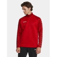 Craft Sport-Langarmshirt Squad 2.0 Halfzip (ergonomisches Design, hohe Elastizität) rot Herren