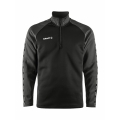 Craft Sport-Langarmshirt Squad 2.0 Halfzip (ergonomisches Design, hohe Elastizität) schwarz/grau Herren