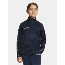 Craft Sport-Langarmshirt Squad 2.0 Halfzip (ergonomisches Design, hohe Elastizität) navyblau Kinder