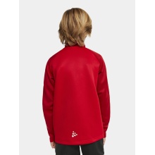 Craft Sport-Langarmshirt Squad 2.0 Halfzip (ergonomisches Design, hohe Elastizität) rot Kinder