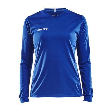 Craft Sport-Langarmshirt (Trikot) Squad Solid - hohe Elastizität, ergonomisches Design - kobaltblau Damen