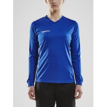 Craft Sport-Langarmshirt (Trikot) Squad Solid - hohe Elastizität, ergonomisches Design - kobaltblau Damen