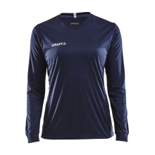 Craft Sport-Langarmshirt (Trikot) Squad Solid - hohe Elastizität, ergonomisches Design - navyblau Damen