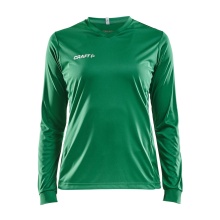 Craft Sport-Langarmshirt (Trikot) Squad Solid - hohe Elastizität, ergonomisches Design - grün Damen