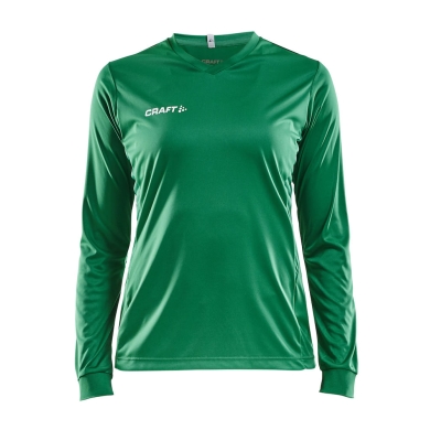 Craft Sport-Langarmshirt (Trikot) Squad Solid - hohe Elastizität, ergonomisches Design - grün Damen