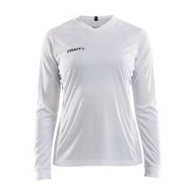 Craft Sport-Langarmshirt (Trikot) Squad Solid - hohe Elastizität, ergonomisches Design - weiss Damen