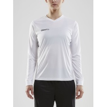 Craft Sport-Langarmshirt (Trikot) Squad Solid - hohe Elastizität, ergonomisches Design - weiss Damen