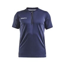 Craft Sport-Polo Pro Control Impact (leicht, atmungsaktiv) navyblau/weiss Herren