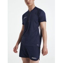 Craft Sport-Polo Pro Control Impact (leicht, atmungsaktiv) navyblau/weiss Herren