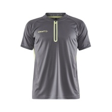 Craft Sport-Polo Pro Control Impact (leicht, atmungsaktiv) grau/lime Herren