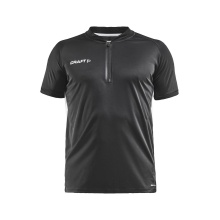 Craft Sport-Polo Pro Control Impact (leicht, atmungsaktiv) schwarz/weiss Herren