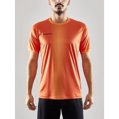 Craft Sport-Tshirt (Trikot) Progress 2.0 Graphic Jersey - leicht,funktionell und Stretchmaterial - orange/schwarz Herren