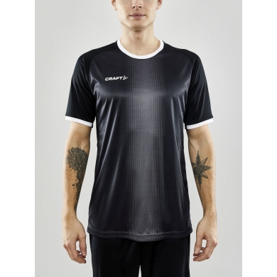 Craft Sport-Tshirt (Trikot) Progress 2.0 Graphic Jersey - leicht, funktionell und Stretchmaterial - schwarz/weiss Herren