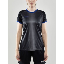 Craft Sport-Shirt (Trikot) Progress 2.0 Graphic Jersey - leicht, funktionell und Stretchmaterial - schwarz/blau Damen