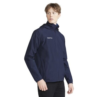 Craft Regenjacke Evolve Rain (leicht, wind- und wasserabweisend, Kapuze) navyblau Herren