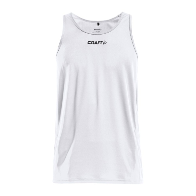 Craft Sport-Tank Rush Singlet (100% Polyester) ärmellos weiss Herren