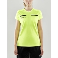 Craft Sport-Shirt Evolve Referee (rec. Polyester, Mesh-Einsätze) neongelb Damen