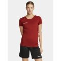 Craft Sport-Shirt Extend Jersey (rec. Polyester, Mesh-Einsätze) weinrot Damen