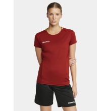 Craft Sport-Shirt Extend Jersey (rec. Polyester, Mesh-Einsätze) weinrot Damen