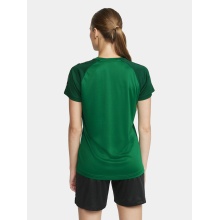 Craft Sport-Shirt Squad 2.0 Contrast Jersey (hohe Elastizität, bequeme Passform) grün Damen