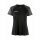 Craft Sport-Shirt Squad 2.0 Contrast Jersey (hohe Elastizität, bequeme Passform) schwarz Damen