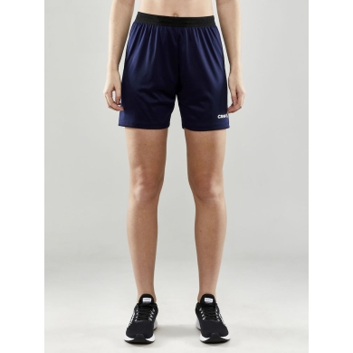 Craft Sporthose (Short) Evolve - leicht, elastischer Hüftbund mit Kordelzug, ohne Seitentaschen - navyblau Damen