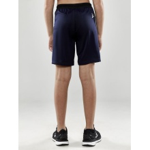 Craft Sporthose (Short) Evolve - leicht, elastischer Hüftbund mit Kordelzug, ohne Seitentaschen - navyblau Kinder