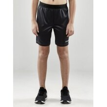 Craft Sporthose (Short) Evolve - leicht, elastischer Hüftbund mit Kordelzug, ohne Seitentaschen - dunkelgrau Kinder