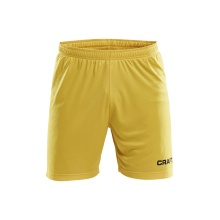 Craft Sporthose (Short) Squad Solid WB - mit Innenshort, elastisches Material - gelb Herren