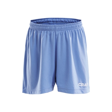 Craft Sporthose (Short) Squad Solid WB - mit Innenshort, elastisches Material - hellblau Kinder