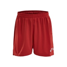 Craft Sporthose (Short) Squad Solid WB - mit Innenshort, elastisches Material - rot Kinder