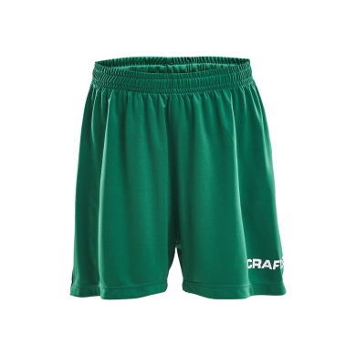 Craft Sporthose (Short) Squad Solid WB - mit Innenshort, elastisches Material - grün Kinder