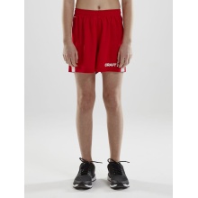 Craft Sporthose Short Pro Control kurz rot/weiss Jungen