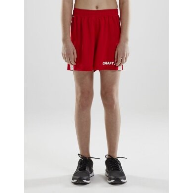 Craft Sporthose Short Pro Control kurz rot/weiss Jungen