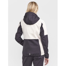 Craft Winter-Skijacke Core Backcountry Hood (winddicht, wasserdicht) dunkelgrau/cremeweiss Damen