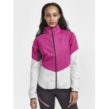 Craft Softshelljacke Glide (winddicht, wasserabweisend) pink/grau Damen