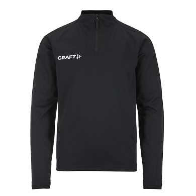 Craft Sport-Langarmshirt Evolve 2.0 Halfzip (100% rec. Polyester) schwarz Kinder