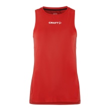 Craft Sport-Tank Rush 2.0 Singlet ärmellos (100% rec. Polyester) rot Damen