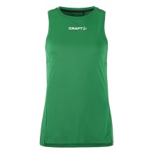 Craft Sport-Tank Rush 2.0 Singlet ärmellos (100% rec. Polyester) grün Damen