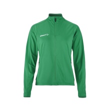 Craft Sport-Trainingsjacke Evolve 2.0 Full Zip (strapazierfähig, elastisch) grün Damen