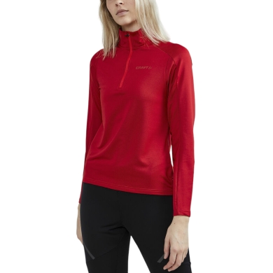 Craft Sport-Langarmshirt CORE Gain (Midlayer, Half-Zip) rot Damen