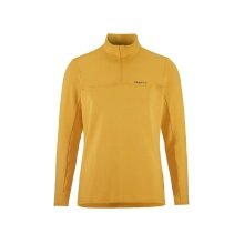 Craft Sport-Langarmshirt CORE Gain (Midlayer, Half-Zip) gelb Herren